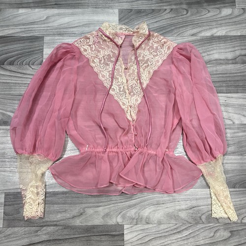 Vintage victorian sheer blouse - victorian,