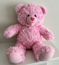 Build A Bear Rosette Swirl Cuddles Cuddly Pink Plush Teddy Valentine Hearts 2017