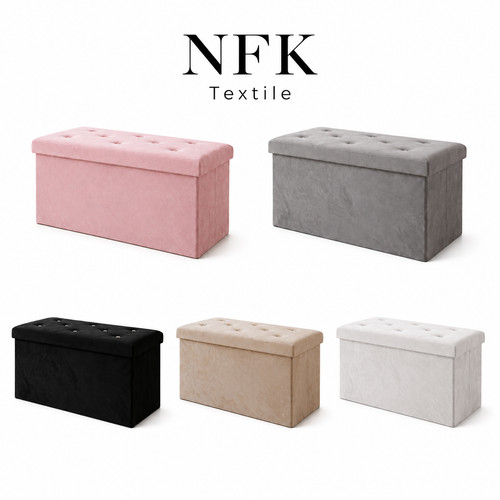 Diamond storage box ottoman - box,