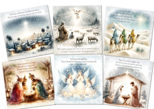 Christmas nativity card - nativity, making