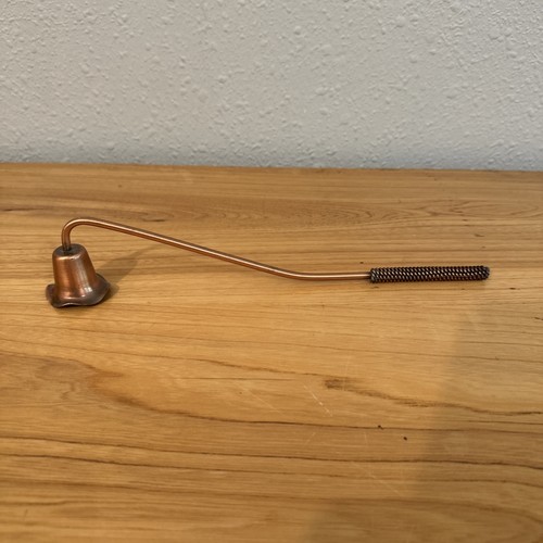 Copper candle snuffer with