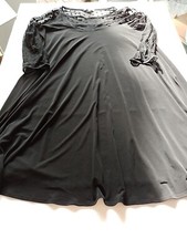 Ladies Dress Rogers & Rogers 18 Round Neck 3/4 Sleeves Knee Length Black 19674