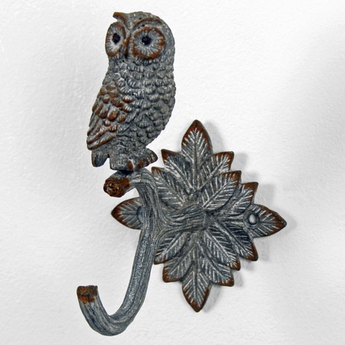 Rustic metal owl - rustic, wall