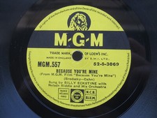 BILLY  ECKSTINE 78 RPM BECAUSE