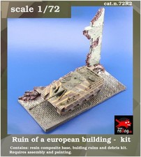 Redog 1/72 Ruined Building  Scale Model Display Base / R2