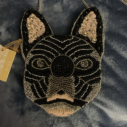 French bulldog beaded dog - french,