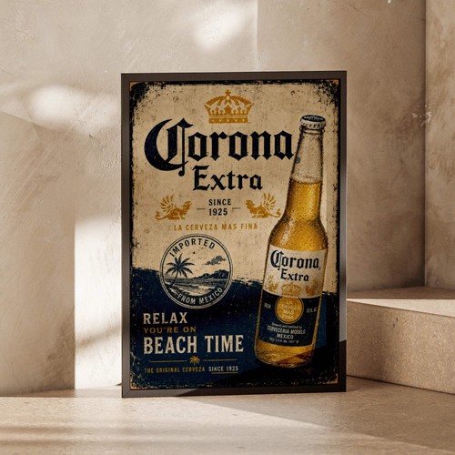 Corona extra vintage beer - corona,