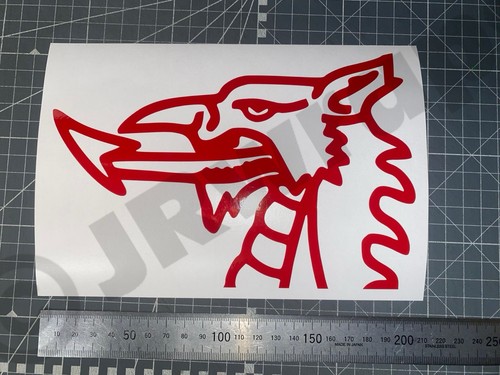 Welsh dragon head - head, stickers