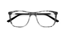 Specsavers Men's glasses CARBON 11 | Grey Square Plastic Acetate Frame