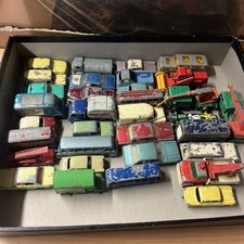 Job lot of 33 used matchbox Lesney regular wheel  models Unboxed