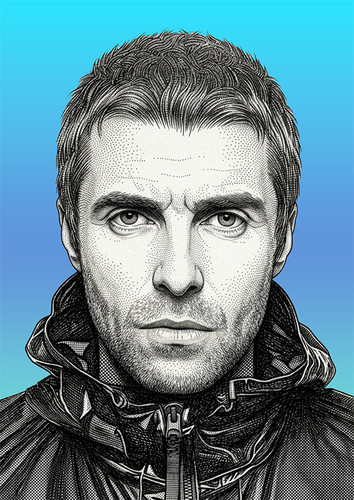 Liam gallagher portrait art - portrait,