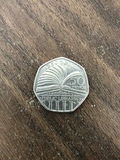 50p coin , Public Libraries 50p , Year 2000 - Free Post