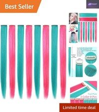 8PCS Heat Resistant 21'' Teal