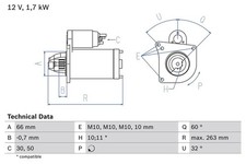 Bosch Starter For Mitsubishi