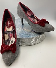 Joe Browns Grey & Red Velvet