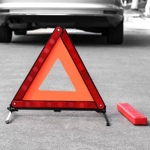 Large car warning triangle - warning,