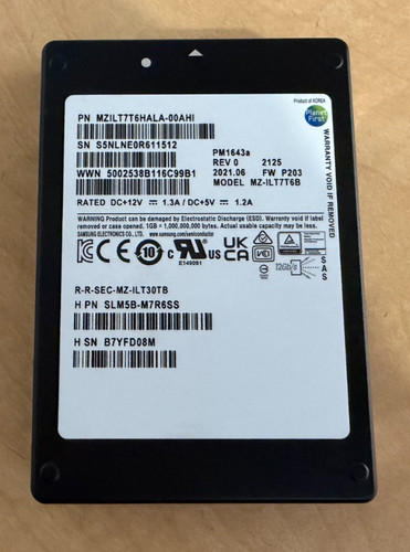 Samsung pm1643a 68tb 5 - pm1643a, 2.5"
