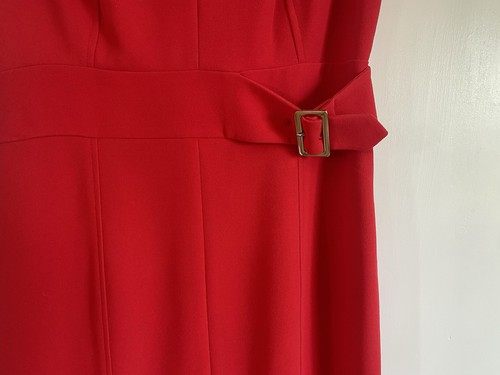 Hobbs red pencil dress neck - hobbs,
