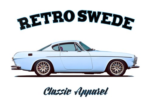 Volvo p1800 shirt retro - volvo,
