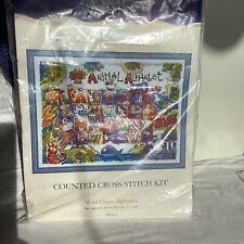 Counted Cross Stitch Kit - DMC - The Wild Ones Alphabet. K4233. Small area sewn