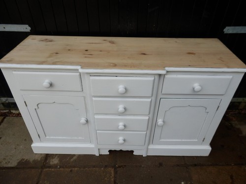 Old pine dresser sideboard - old,