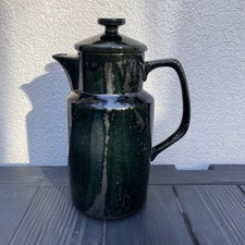 Ceramic coffee pot - ceramic, dark