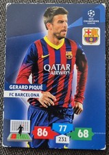 CARD CARTE PANINI UEFA CHAMPIONS LEAGUE 2013/2014 GERARD PIQUE BARCELONA