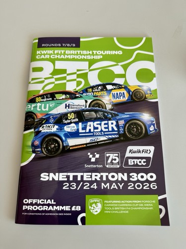 Btcc touring car - btcc, programme