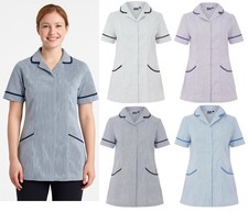 Nurses Tunic Dress Uniform Scrub Top Nurse Hospital Healthcare Womens Ladies NHS