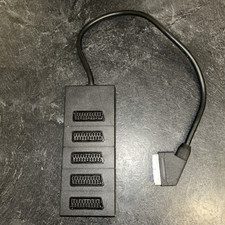 5 Way Scart Splitter Box Video Adapter SCART Lead 50cm