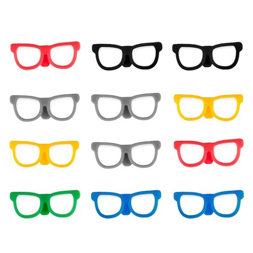 12pcs silicone glasses shape - 12pcs,