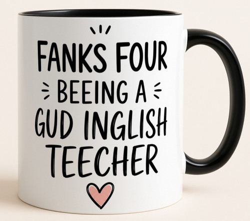 Funny english teacher mug - teacher,