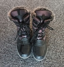 Womens PAVERS winter faux fur-lined boots - BLACK - size UK 4 - NWOT