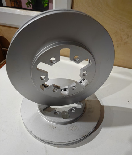 Front coated brake discs - 2,