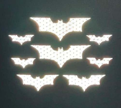 Batman bike reflector decals - bike,