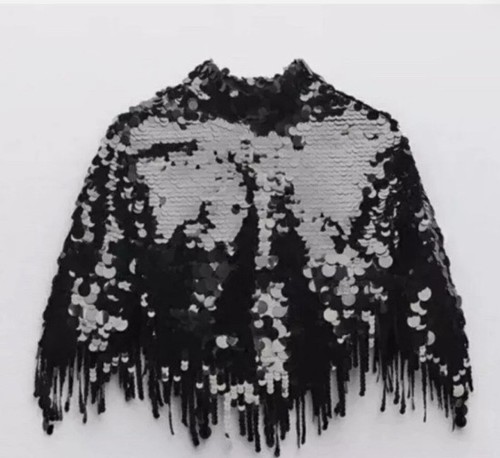Zara woman sequin appliqué - zara,