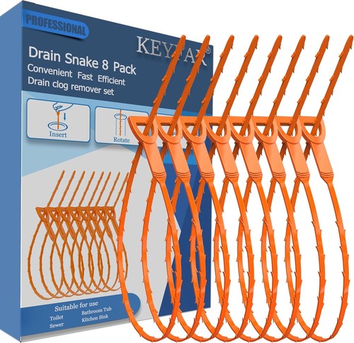 Drain snake hair clog - snake, remover