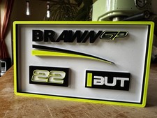 Formula One | F1 | Brawn GP | JENSON BUTTON | 22 | Collectors logo | 17cm x 12cm