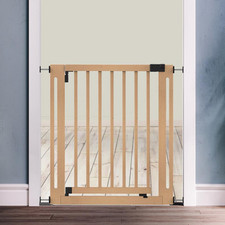 Safetots Baby Gate Elegance Safety Wooden Gate Natural Range, 63cm - 153cm