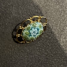 Vintage Gold Tone Murano