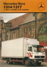 Mercedes-Benz 1314 1317 4x2 Rigid Truck 1987 UK Market Foldout Sales Brochure 