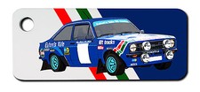  FORD ESCORT MK 2 RALLY CAR PERSONALISED KEYRING - ORIGINAL DIGITAL ART DESIGN 
