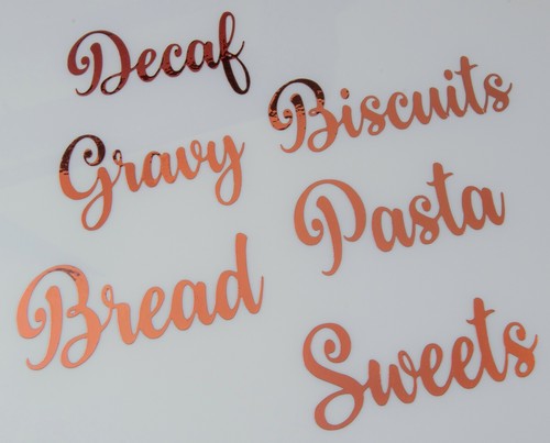 Rose gold kitchen labels for - rose,