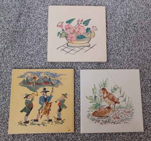 Carter tiles hand painted - 3, x