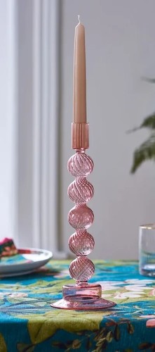 Next pink glass - glass, holder