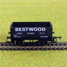 00 Gauge Hornby Bestwood 5 Plank Open Goods Coal Wagon for Model Railway