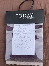 Today Interiors Twilight Fabric Sample Book-19 Samples-100% Polyester