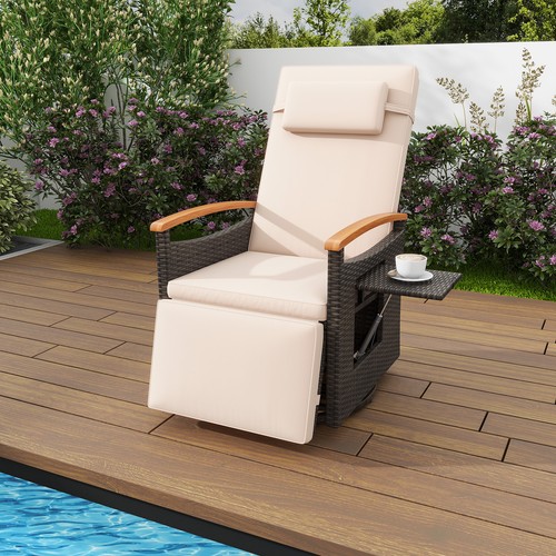 Push back reclining chair - reclining,