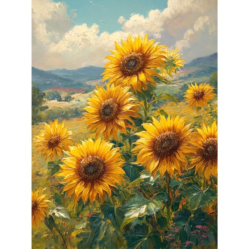 Sunflower diamond painting - sunflower,