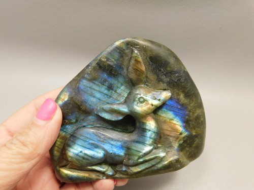 Deer figurine gemstone animal - gemstone,